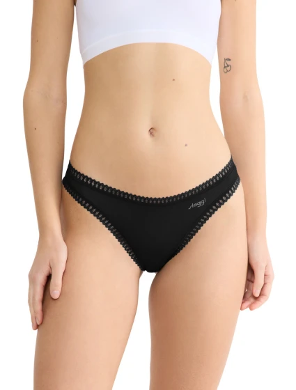 SLOGGI GO CRUSH TANGA 3PACK BLACK