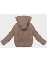 Tmavě béžová dámská sportovní bunda model 21246357 - Miss TiTi