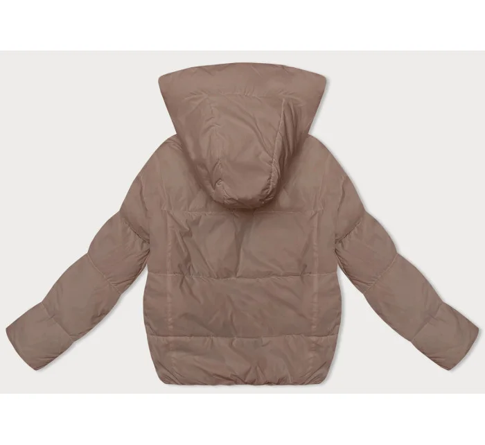 Tmavě béžová dámská sportovní bunda model 21246357 - Miss TiTi