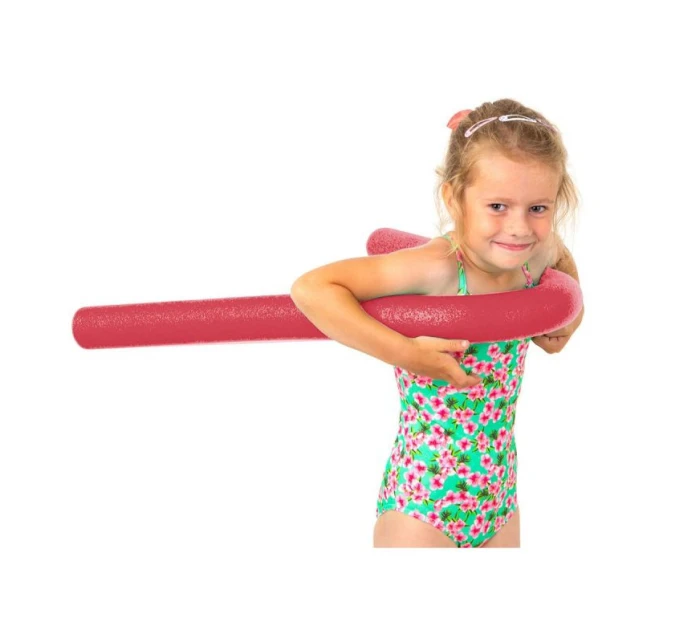 BAZÉNOVÁ NUDLE PRO VÝUKU PLAVÁNÍ V PŘÍJEMNÉ ČERVENÉ BARVĚ