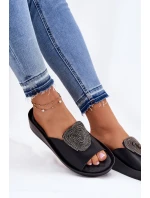 Kožené Dámské S Ozdobou Černé model 21698248 - S.Barski Kožené Dámské S Ozdobou Černé model 21698248 - S.Barski