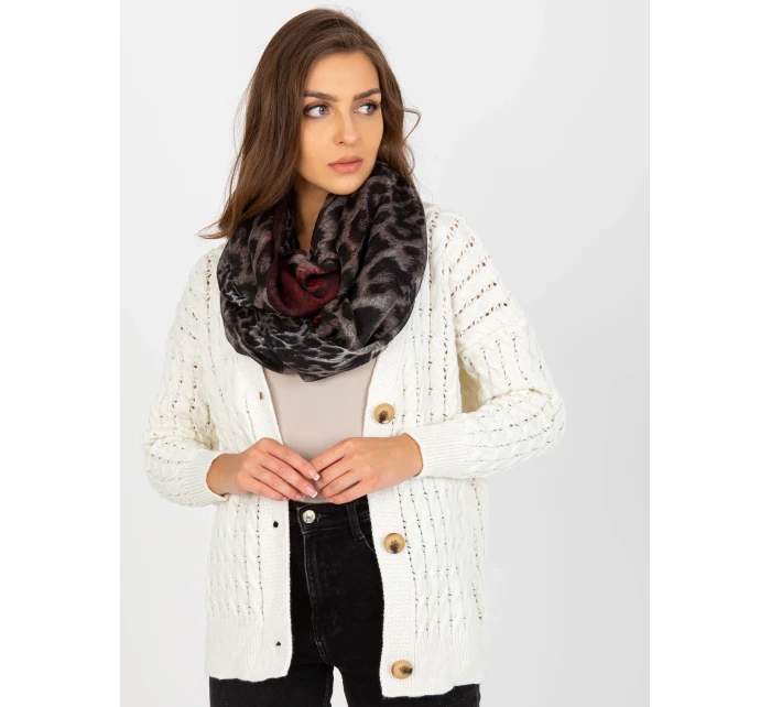 Tunelová šála AT KM 241357.03P černá a červená