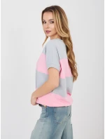 Bluzka RV BZ A1214.89 szaro różowy