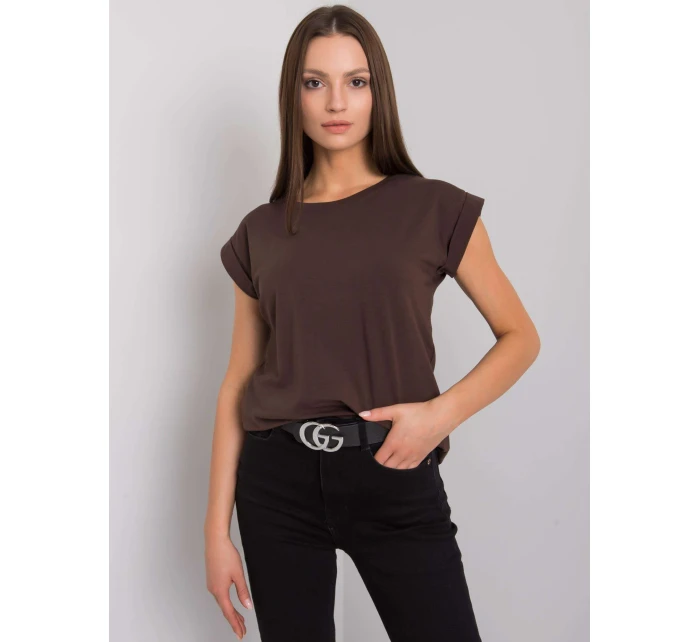 Tričko RV TS 4833.24P tmavě hnědé Tričko RV TS 4833.24P tmavě hnědé