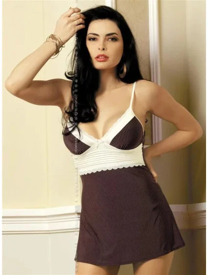 Košilka Choco chemise - Obsessive Košilka Choco chemise - Obsessive