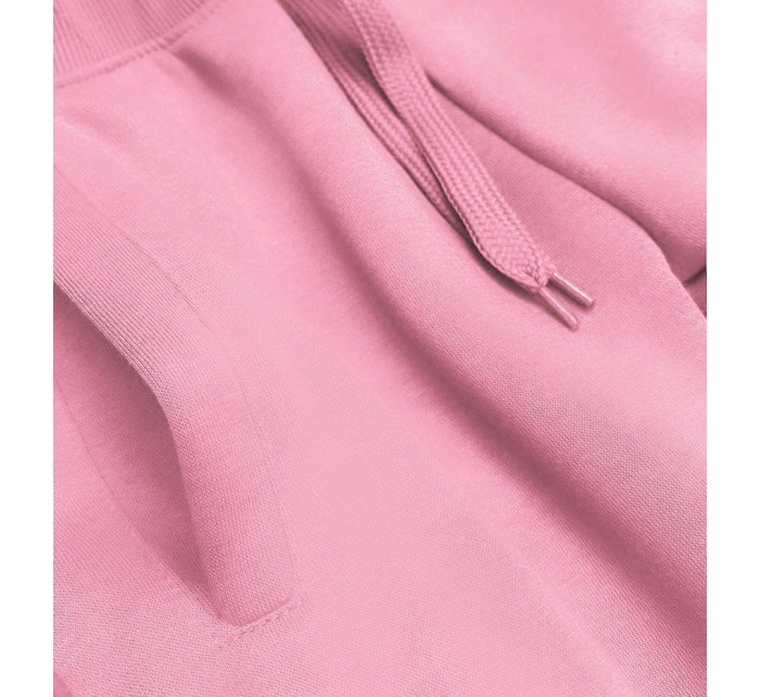 Světle růžové teplákové kalhoty (CK01-20)