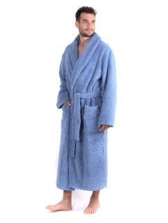 Unisex župan Athena 2116 denim světlý - Vestis