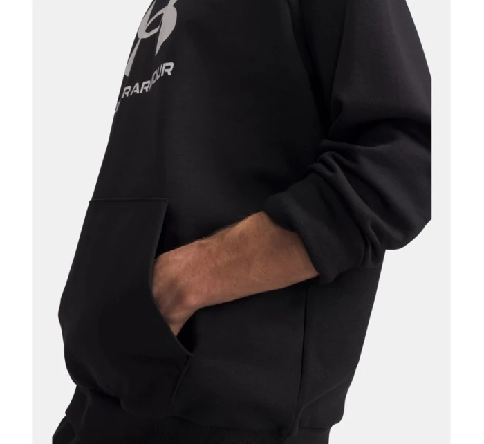 Mikina Under Armour Rival Fleece Logo Hoodie - černá/bílá