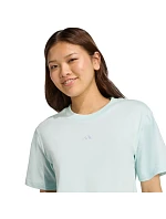 Dámské bavlněné tričko Essentials Small Logo světle modrá model 22261358 - ADIDAS