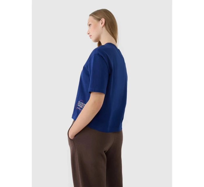 Dámské tričko oversize s potiskem model 21433293 - 4F Dámské tričko oversize s potiskem model 21433293 - 4F