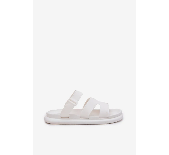 Gumové Dámské Pantofle S Páskem Bílé Tavirae Gumové Dámské Pantofle S Páskem Bílé Tavirae