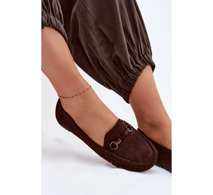 Dámské mokasiny Ploché Čokoládové Olisa