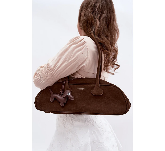 Shopper kabelka z eko semiše Camel Elleea