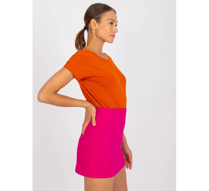 T shirt RV TS model 21275305 ciemny pomarańczowy - FPrice T shirt RV TS model 21275305 ciemny pomarańczowy - FPrice