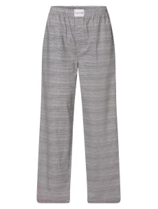 Dámské pyžamové kalhoty QS6893E 5FQ černo/bílá - Calvin Klein