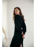 Dámské šaty mořská černé model 19426551 - Makover Dámské šaty mořská černé model 19426551 - Makover