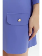 Dámské trapézové šaty model 21748033 Světle fialová - Makover Dámské trapézové šaty model 21748033 Světle fialová - Makover