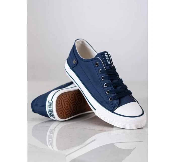 Originální  tenisky modré dámské bez podpatku