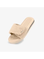 Cubota žabky na suchý zip s kožešinou béžové K24AW-100-001-03-1 Cubota žabky na suchý zip s kožešinou béžové K24AW-100-001-03-1