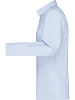JN 677 Popelínová halenka s dlouhým rukávem model 22436637 light blue - Daiber