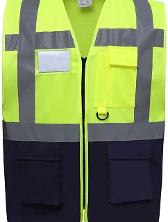 Yoko HVW 801 Hi-Vis multifunkční vesta 79.W801 hi vis yellow/navy