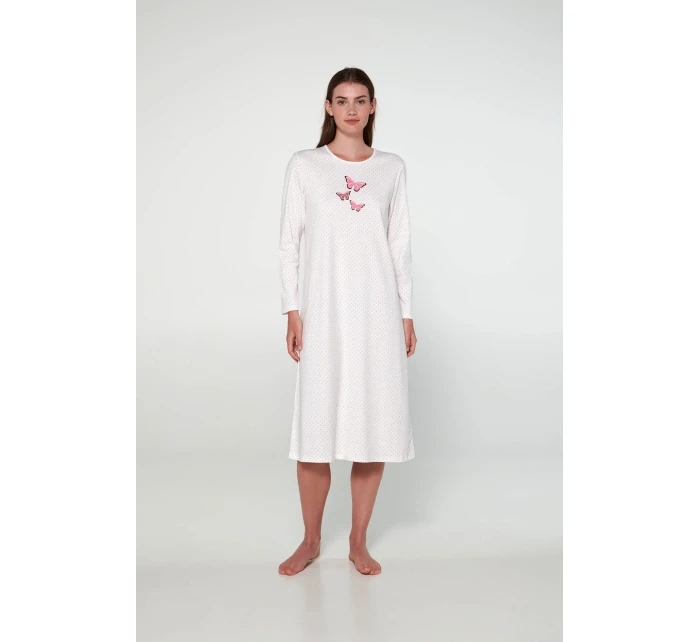 Noční košile s dlouhými rukávy model 18938371 - Vamp