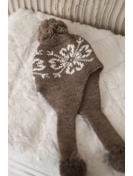 Dámské ušanky Balbina K381 cappuccino