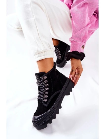 Kožené Boty Big Star černé model 21564910 - Big Star Shoes