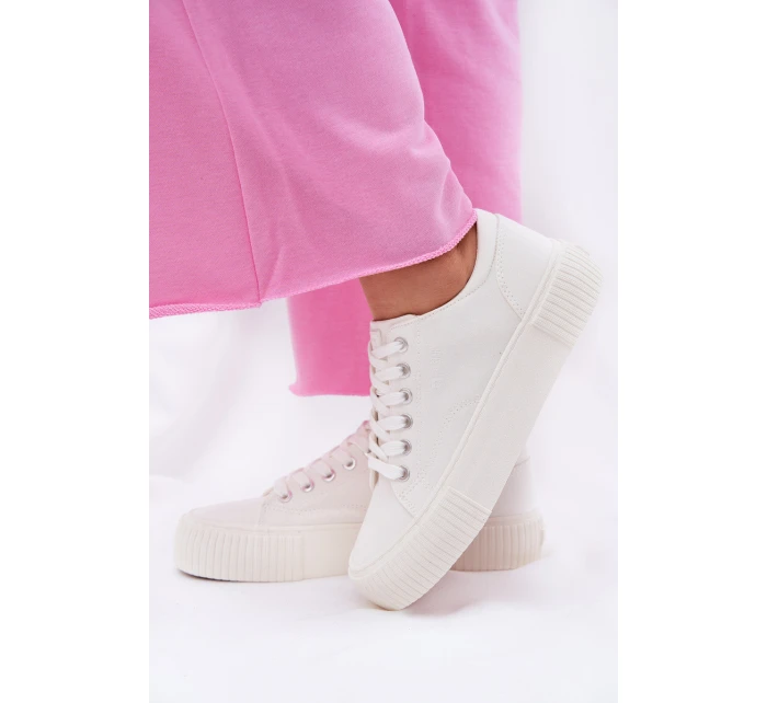 Textilní Dámské Tenisky Big Star model 21692182 Bílé - Big Star Shoes Textilní Dámské Tenisky Big Star model 21692182 Bílé - Big Star Shoes