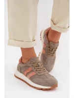 Dámské tenisky z přírodního semiše tmavě zelené model 22013959 - EVENTO Dámské tenisky z přírodního semiše tmavě zelené model 22013959 - EVENTO