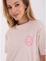 T shirt model 21795579 jasny różowy - FPrice T shirt model 21795579 jasny różowy - FPrice