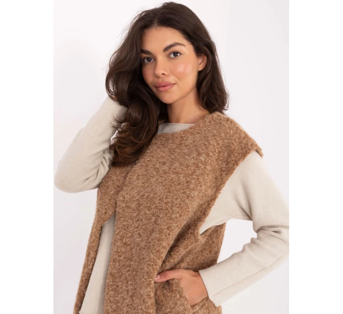 Kamizelka IT KZ model 21334789 camelowy - FPrice Kamizelka IT KZ model 21334789 camelowy - FPrice