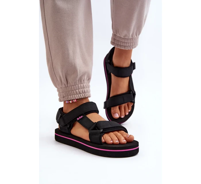 Dámské sandály na platformě Lee Cooper Černé