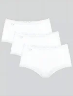 Dámské kalhotky Sloggi 24/7 Cotton Lace Midi C3P bílé