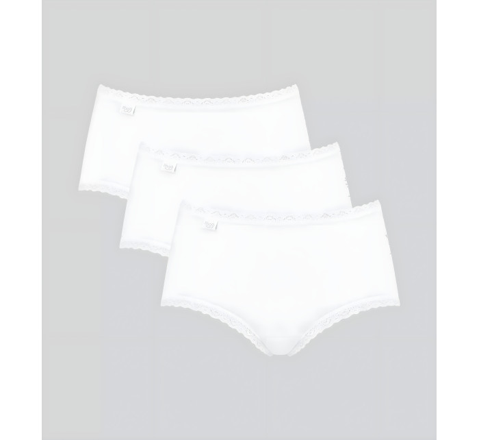 Dámské kalhotky Sloggi 24/7 Cotton Lace Midi C3P bílé
