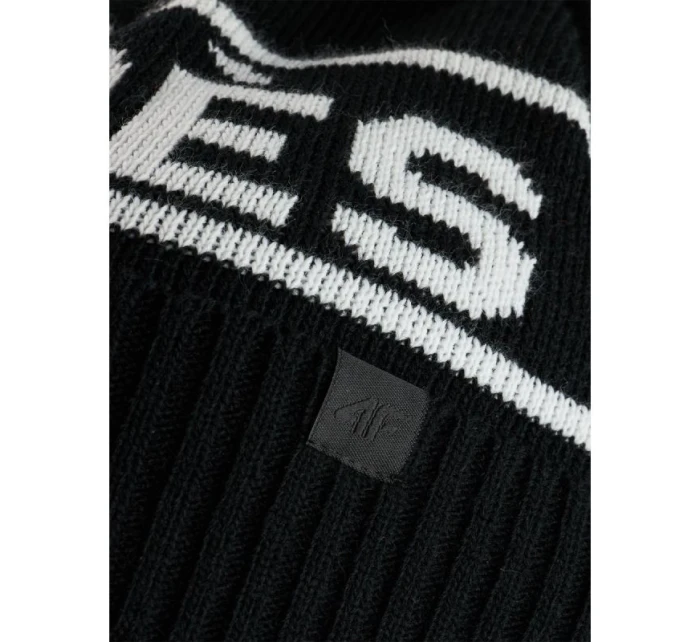 Dámská zimní čepice ze směsi vlny 4F 4FRAW25ACAPF0727-20S