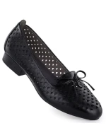 Dámské ažurové boty black model 22009343 - JEZZI Dámské ažurové boty black model 22009343 - JEZZI