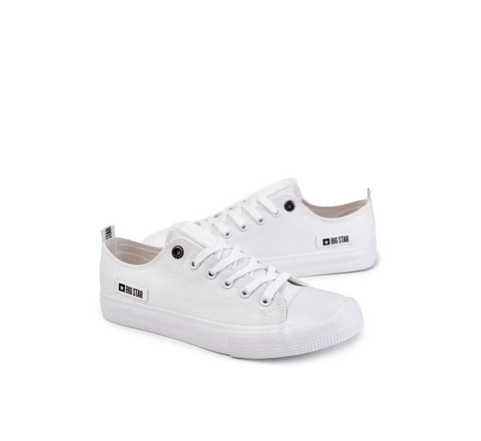 Pánské tenisky z materiálu Big Star Bílé model 21594567 - Big Star Shoes Pánské tenisky z materiálu Big Star Bílé model 21594567 - Big Star Shoes