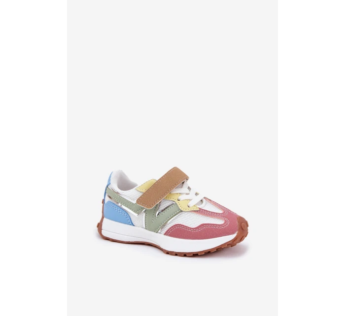 Dětské sneakersy na suchý zip multikolor Tezzu Dětské sneakersy na suchý zip multikolor Tezzu