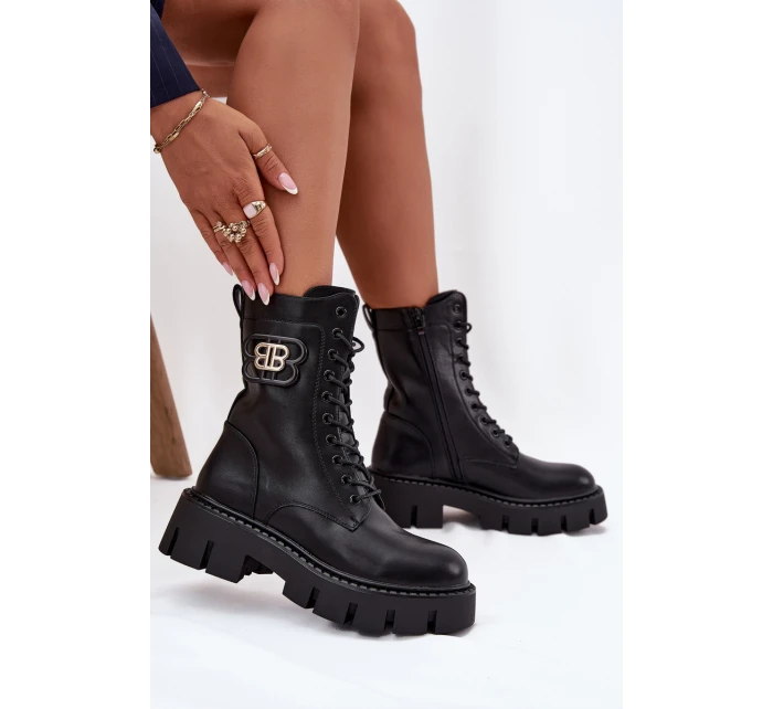 Zateplené workery dámské s ozdobou Černé model 21708949 - Boto Zateplené workery dámské s ozdobou Černé model 21708949 - Boto