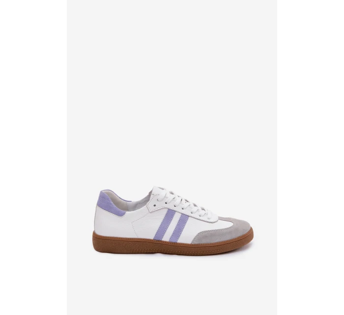 Zazoo N1068 Kožené Nízké Dámské Tenisky Bílomodré Zazoo N1068 Kožené Nízké Dámské Tenisky Bílomodré