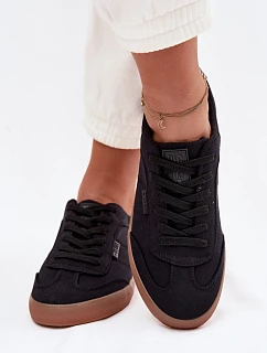 Dámské tenisky z materiálu Big Star TT274356 Černé