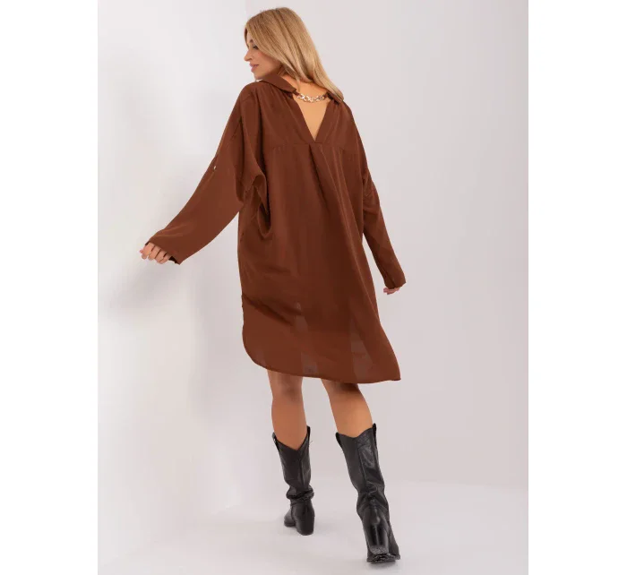 Šaty DHJ SK 13938.02P hnědá Šaty DHJ SK 13938.02P hnědá