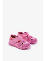 Dětské papuče na suchý zip – růžové Reathiana Dětské papuče na suchý zip – růžové Reathiana