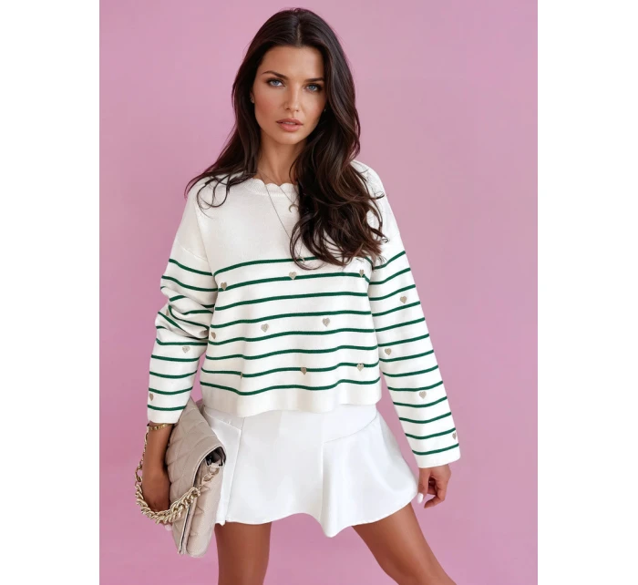 Dámský svetr VELORIA zelený MY2027