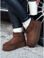 Dámské sněhule na platformě hnědé ALPIKA FashionStreet ZY0563 Dámské sněhule na platformě hnědé ALPIKA FashionStreet ZY0563