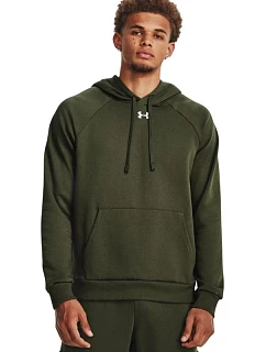 Pánská mikina Under Armour Rival Fleece Hoodie, olivová, 1379757, 390, XL