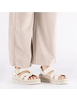 Béžové dámské sandály na platformě model 22097433 - Rieker