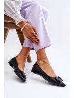 Klasické baleríny s zdobením černe model 21622383 - Boto