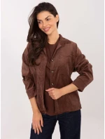 Košile D50061J11078A3 tmavě hnědá Košile D50061J11078A3 tmavě hnědá